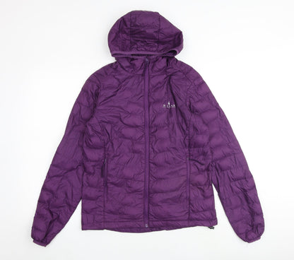 Hi Gear Womens Purple Puffer Jacket Coat Size 10 Zip
