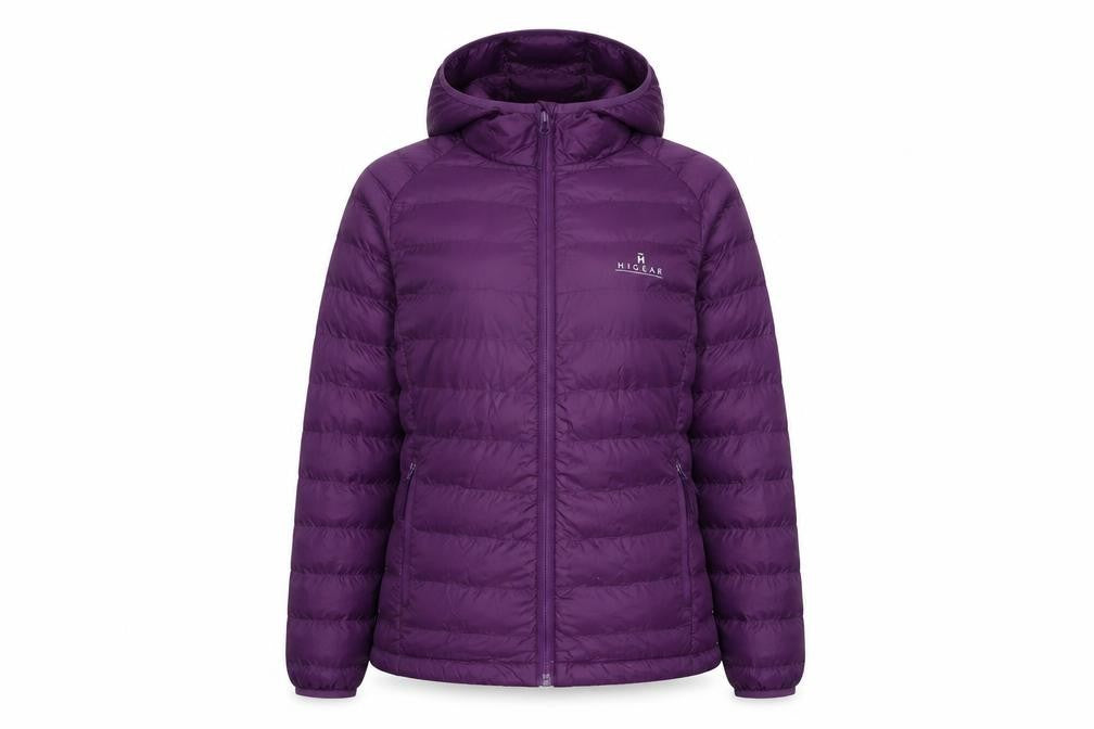 Hi Gear Womens Purple Puffer Jacket Coat Size 10 Zip