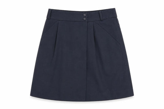 Gap Womens Grey Polyester A-Line Skirt Size 10 Button