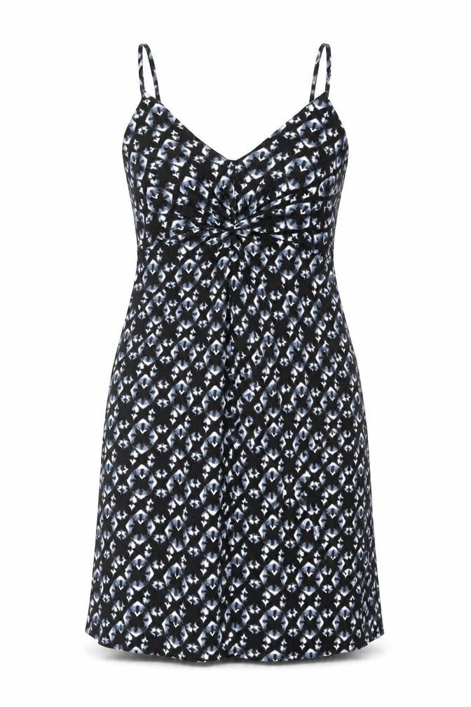 H&M Womens Black Geometric Polyester Bodycon Size M Sweetheart Pullover - Knot