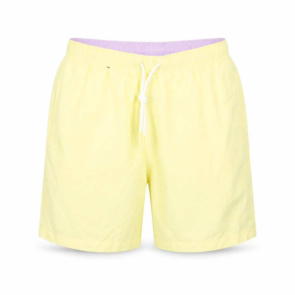 Marks & Spencer Mens Yellow Polyester Bermuda Shorts Size S L6 in Regular Drawstring - Swim Short