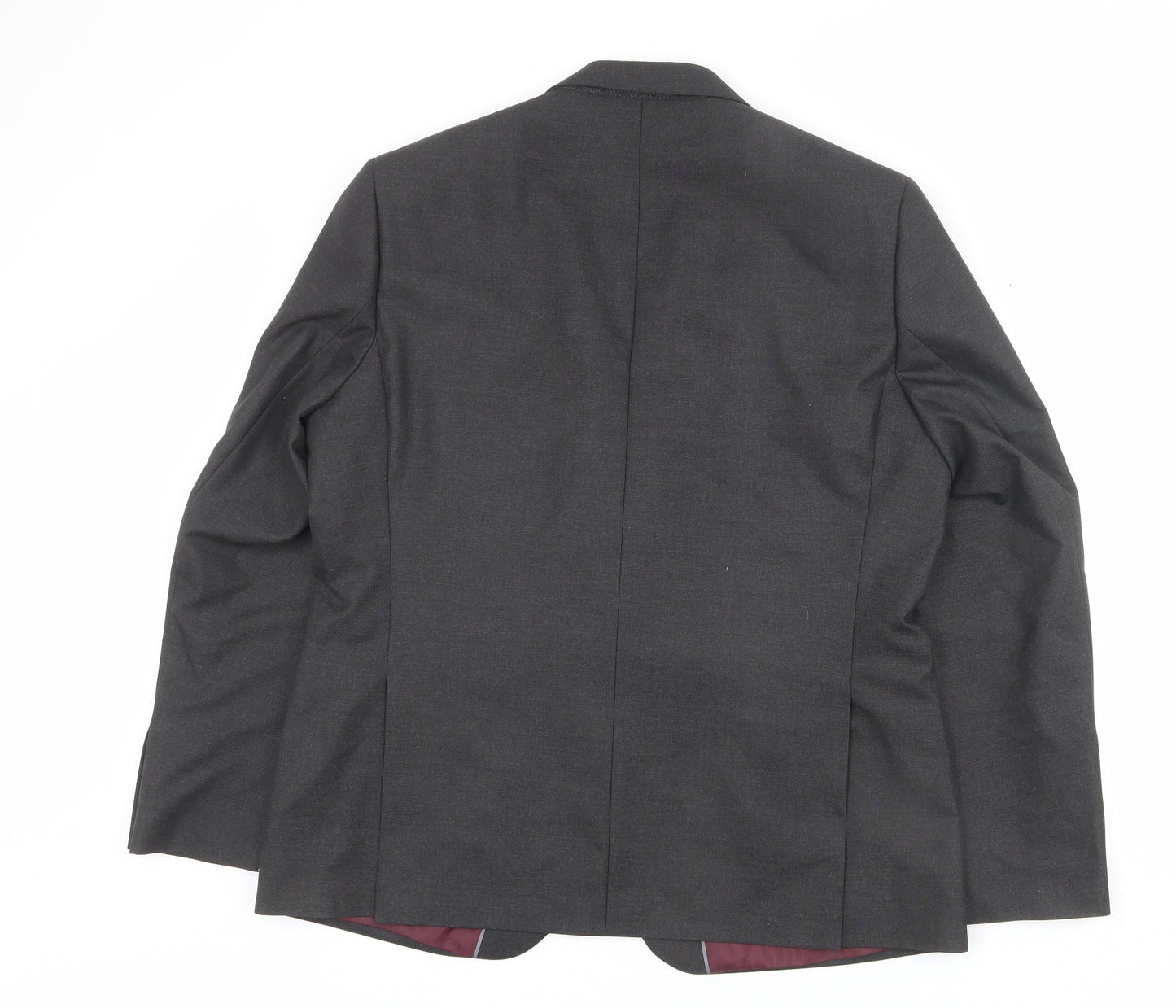 Marks and Spencer Mens Grey Polyester Jacket Blazer Size 44 Regular