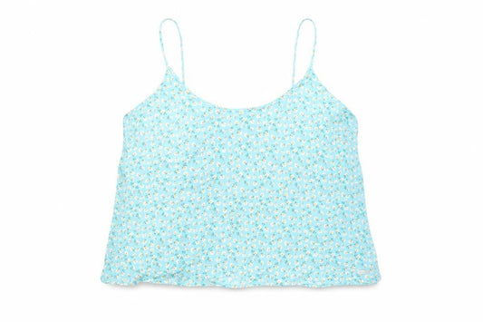 Ghost Womens Blue Floral Viscose Camisole Tank Size 20 Scoop Neck