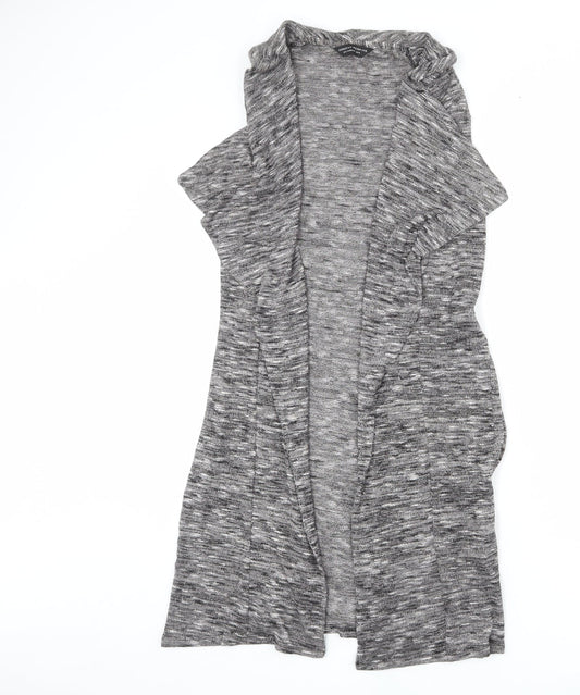 Dorothy Perkins Womens Grey V-Neck Polyester Cardigan Jumper Size 12 - Belted