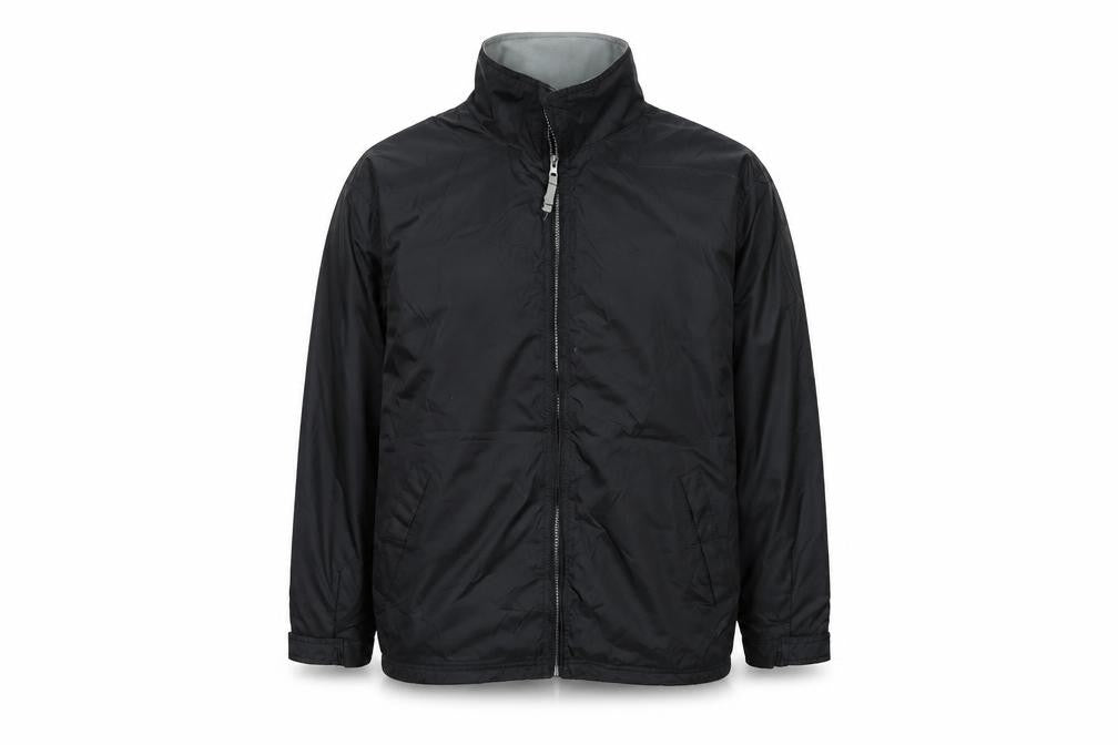 B&C Mens Black Rain Coat Coat Size XL Zip