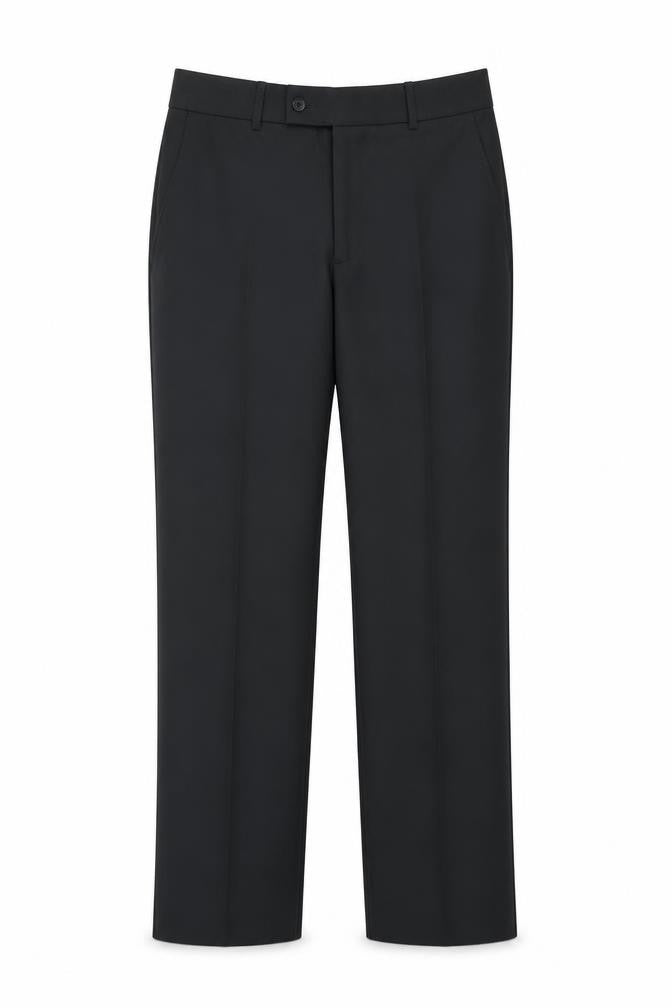 Debenhams Womens Black Polyester Trousers Size 32 in L29 in Regular Zip