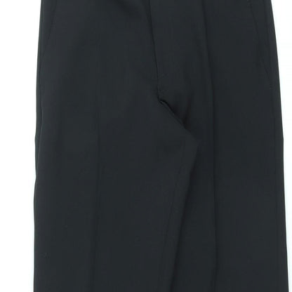 Debenhams Womens Black Polyester Trousers Size 32 in L29 in Regular Zip