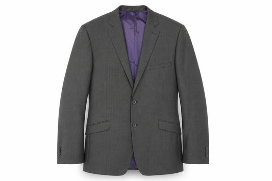Paul Costelloe Mens Grey Wool Jacket Blazer Size 42 Regular