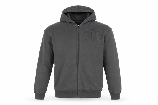 Lewis & Finch Mens Grey Cotton Full Zip Hoodie Size S - Size S/M