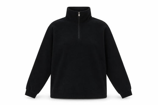 Conte of Florence Womens Black Polyester Pullover Sweatshirt Size L Pullover
