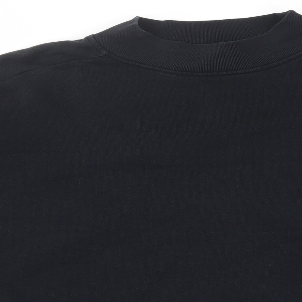 Kiin Womens Black Cotton Pullover Sweatshirt Size XS Pullover