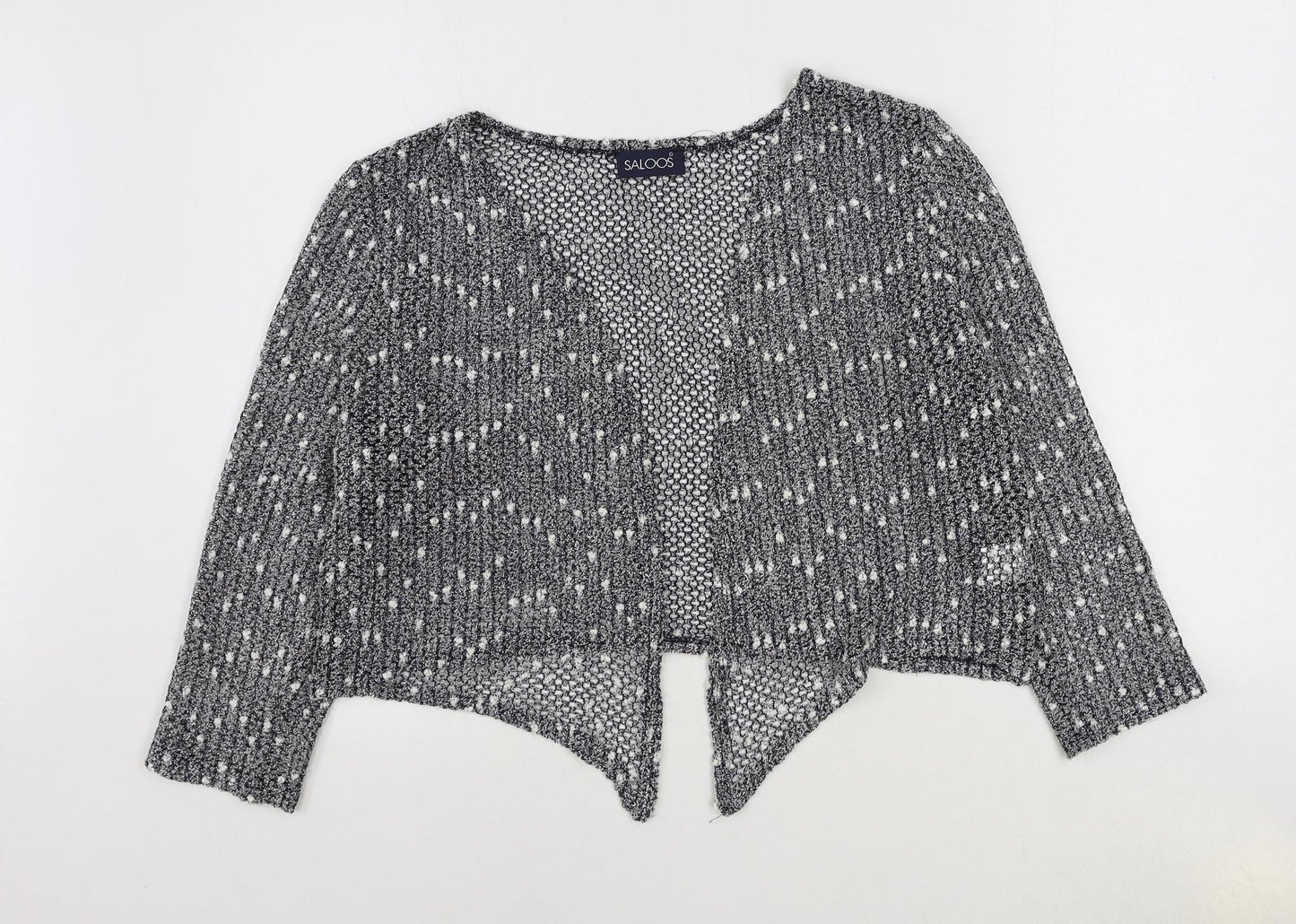 Saloos Womens Blue V-Neck Polyester Cardigan Jumper Size 16
