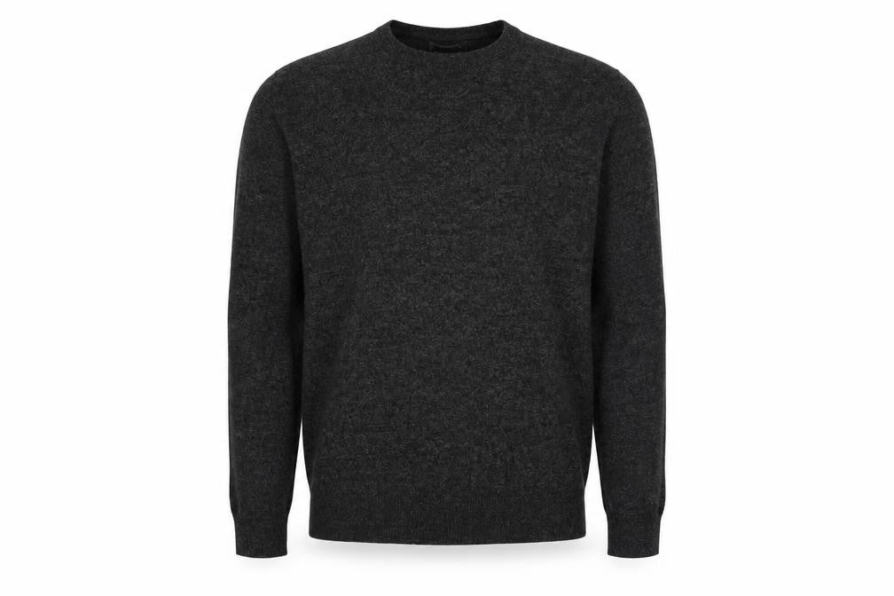 Burton Mens Grey Round Neck Cotton Pullover Jumper Size M Long Sleeve