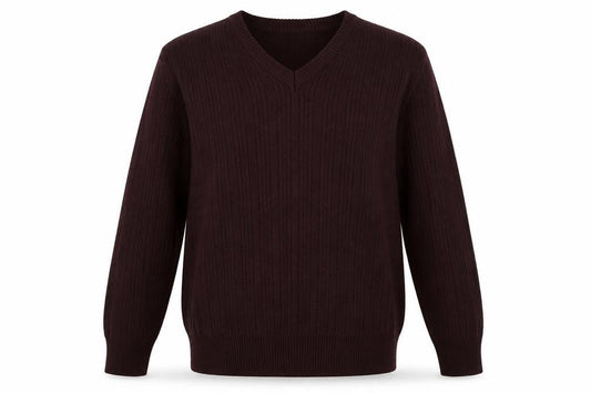 Marks & Spencer Mens Purple V-Neck Acrylic Pullover Jumper Size M Long Sleeve