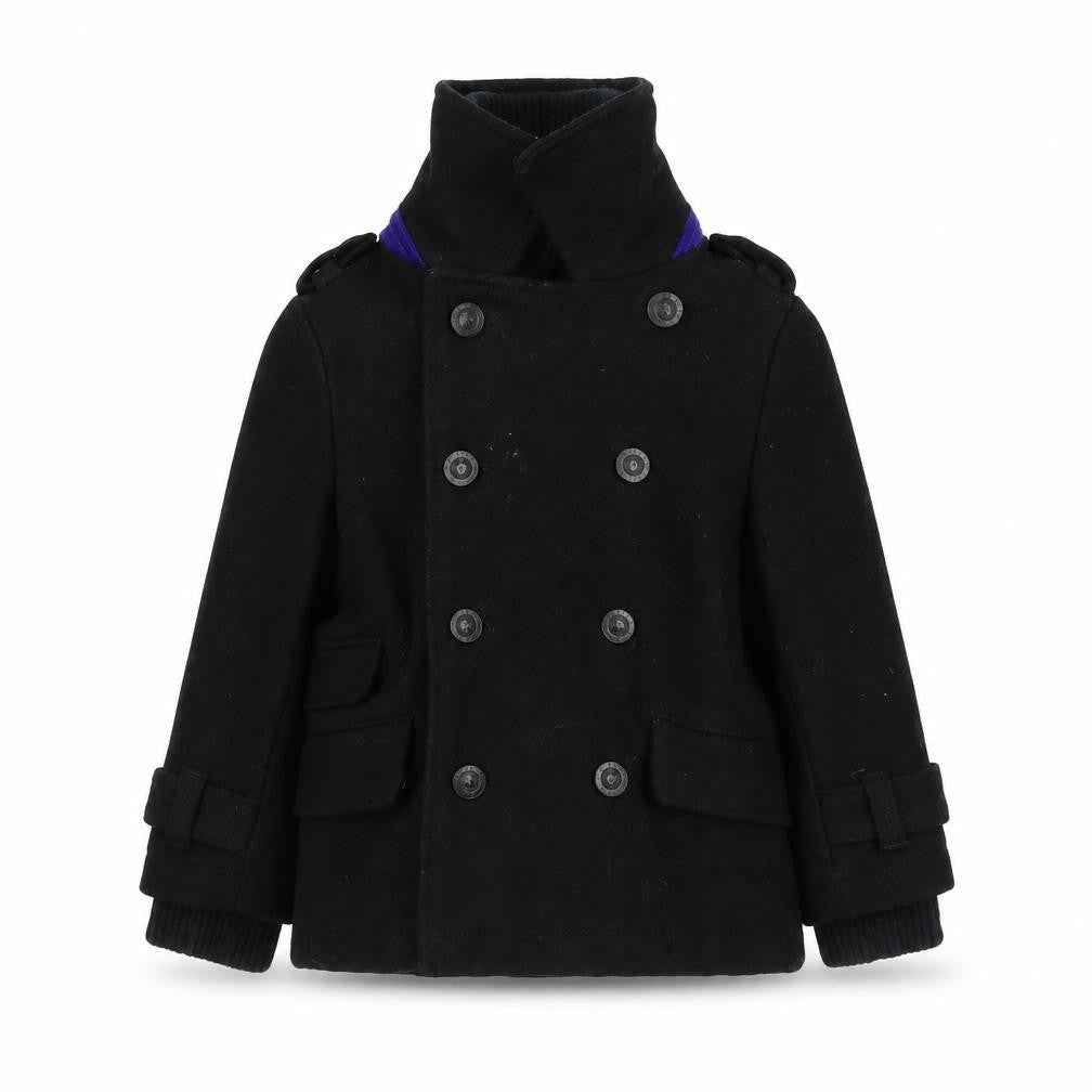 Baker Girls Black Overcoat Coat Size 6 Years Zip