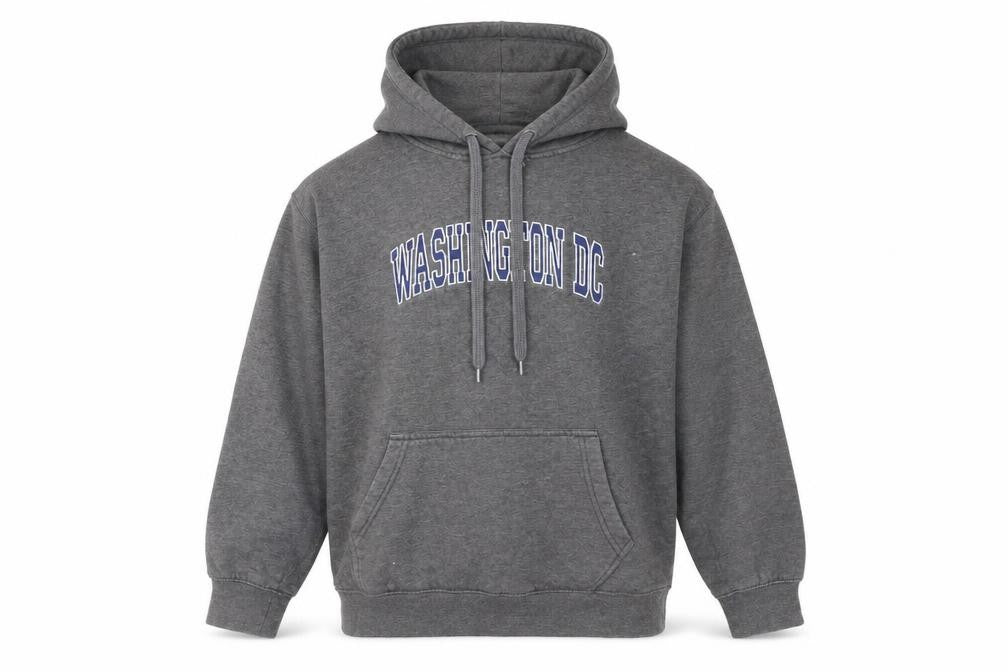 Dimco Mens Grey Polyester Pullover Hoodie Size M - Washington DC