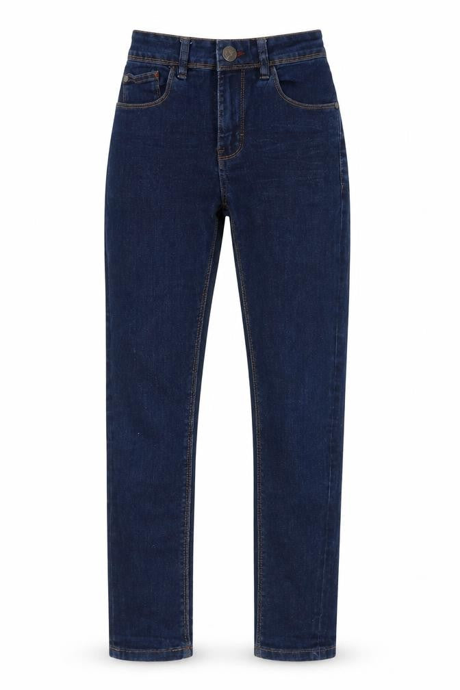 Next Girls Blue Cotton Skinny Jeans Size 11 Years L26 in Regular Zip
