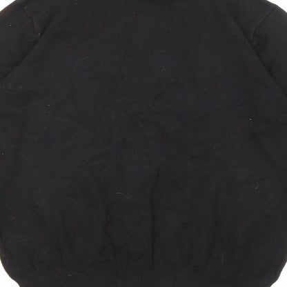 First Avenue Womens Black Roll Neck Viscose Pullover Jumper Size S