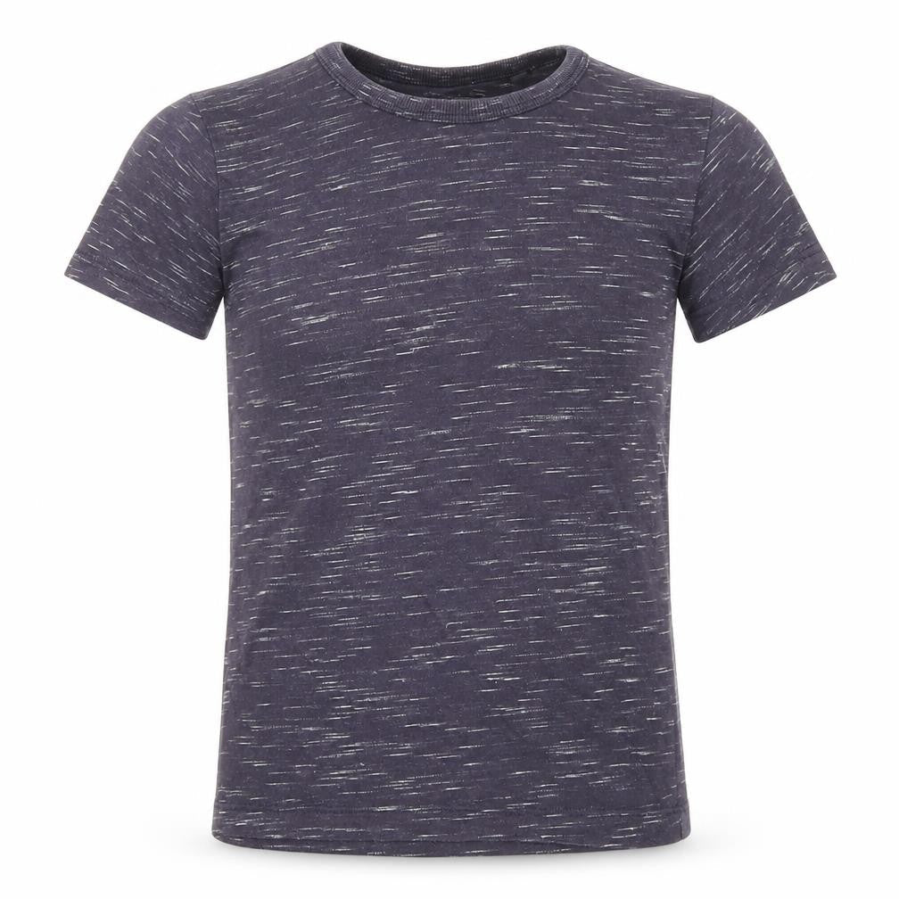 Next Boys Purple Cotton Basic T-Shirt Size 5-6 Years Round Neck Pullover