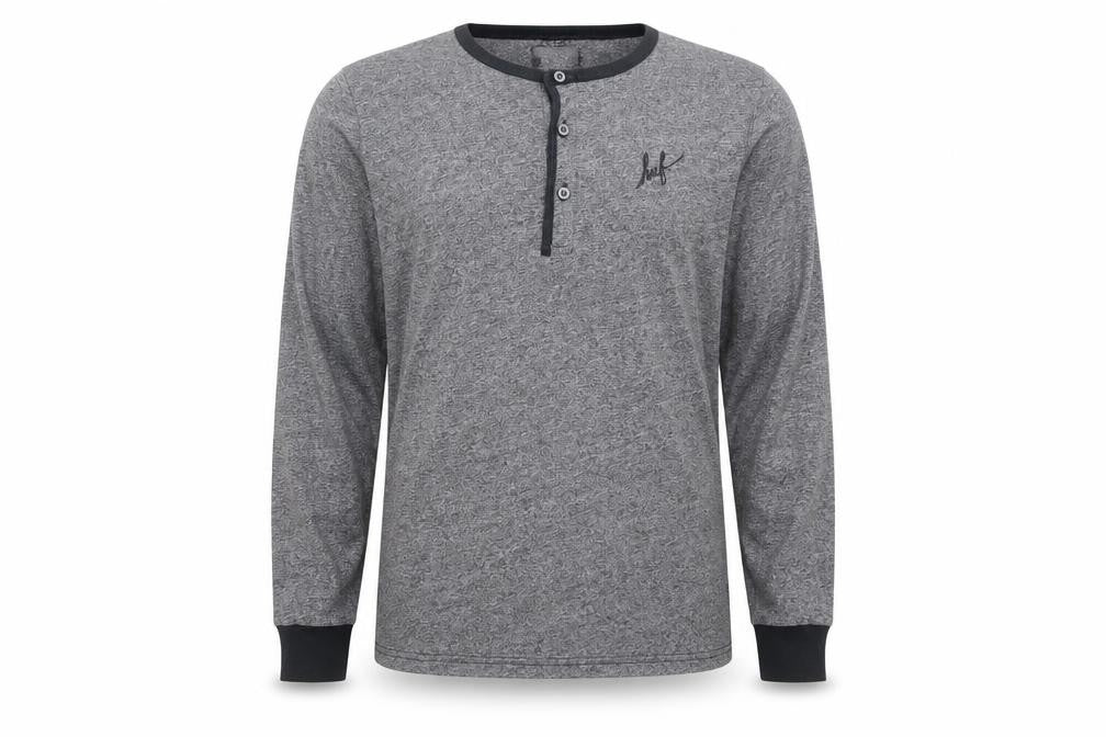 HUF Mens Grey Polyester T-Shirt Size S Crew Neck