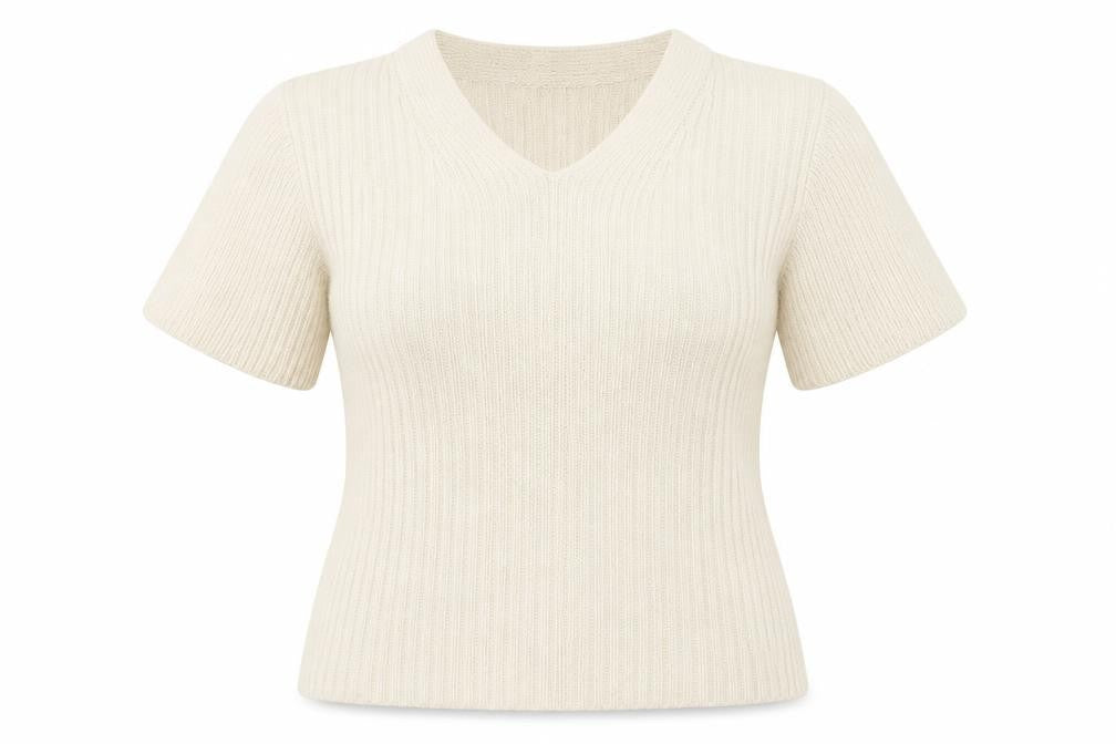 Orvis Womens Beige V-Neck Silk Pullover Jumper Size S