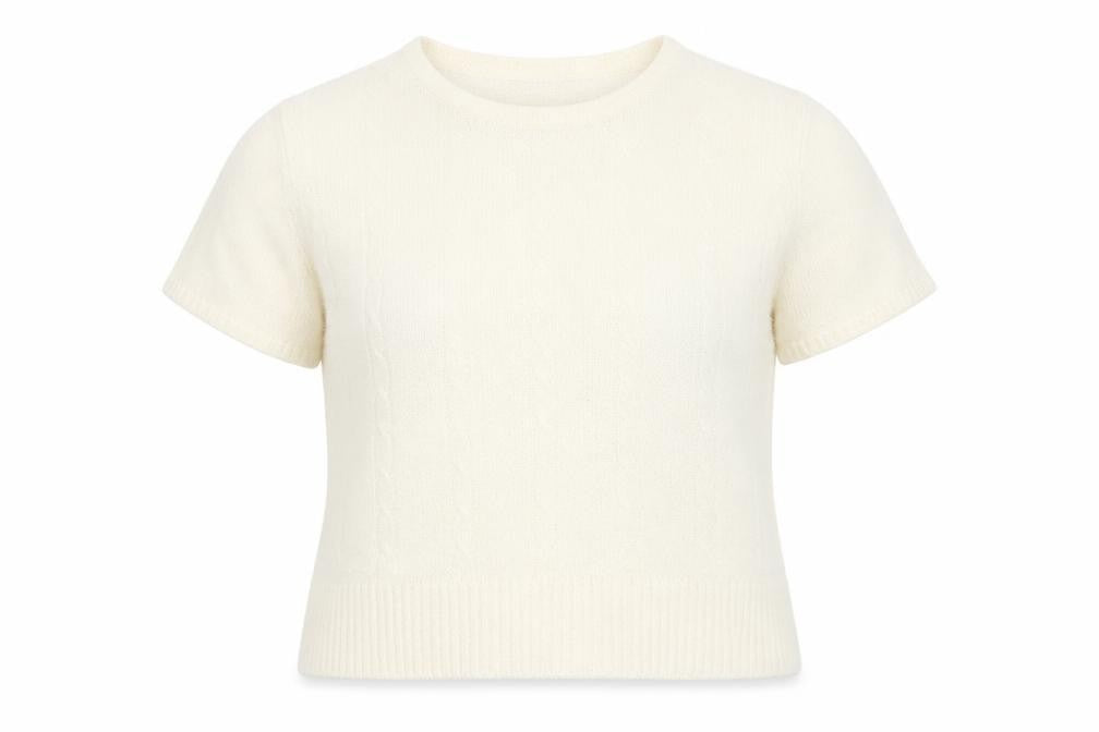 EWM Womens Beige Round Neck Acrylic Pullover Jumper Size 18 - Size 18-20