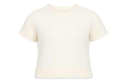 EWM Womens Beige Round Neck Acrylic Pullover Jumper Size 18 - Size 18-20