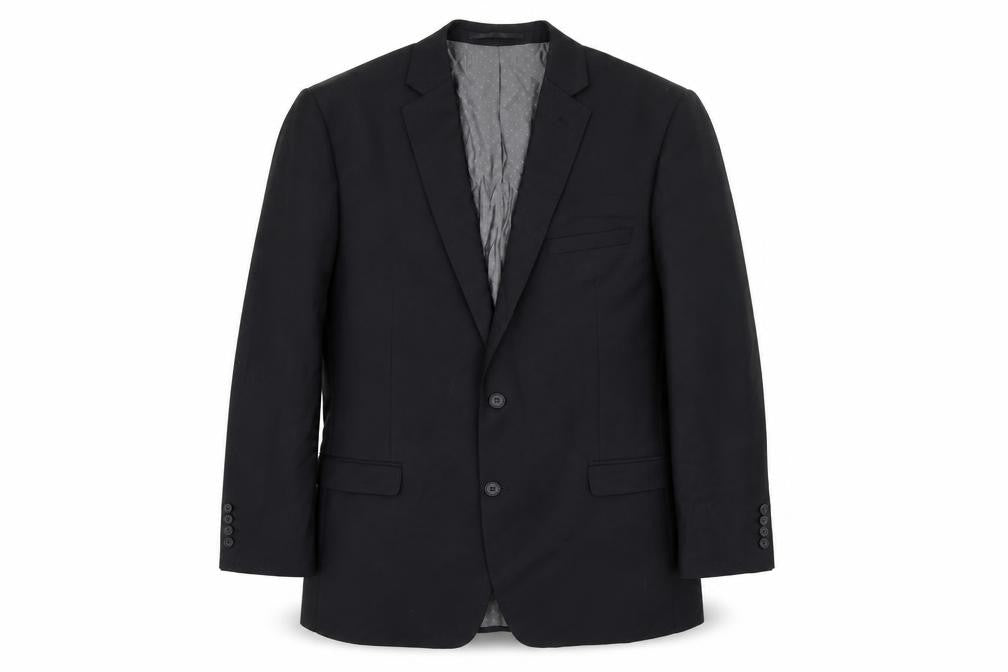 French Connection Mens Black Wool Jacket Suit Jacket Size 42 Regular