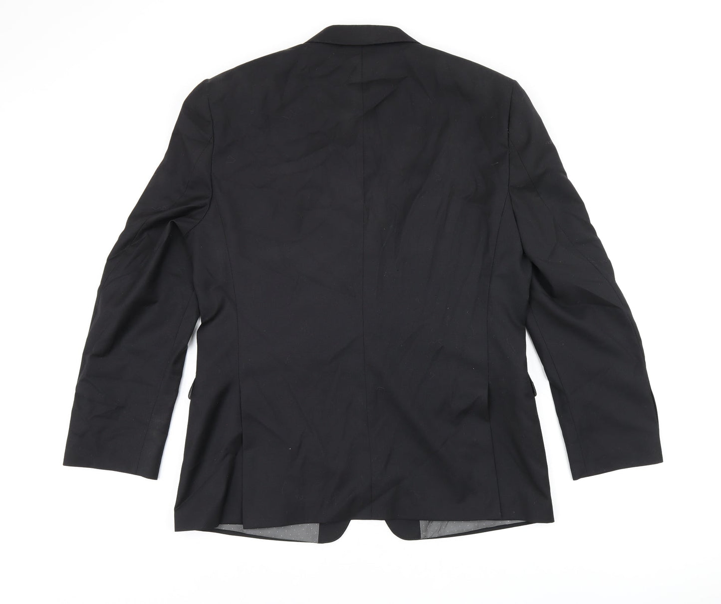 French Connection Mens Black Wool Jacket Suit Jacket Size 42 Regular