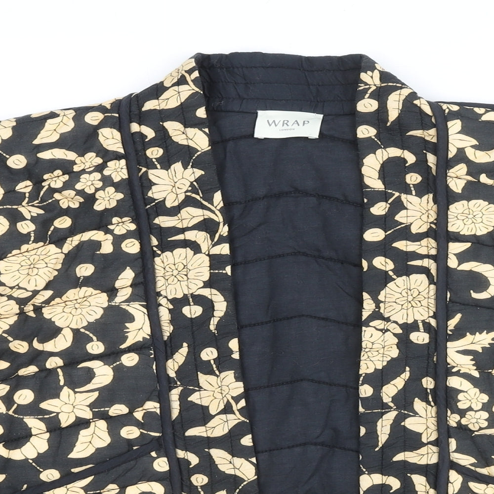 Wrap London Womens Multicoloured Floral Jacket Coat Size 8