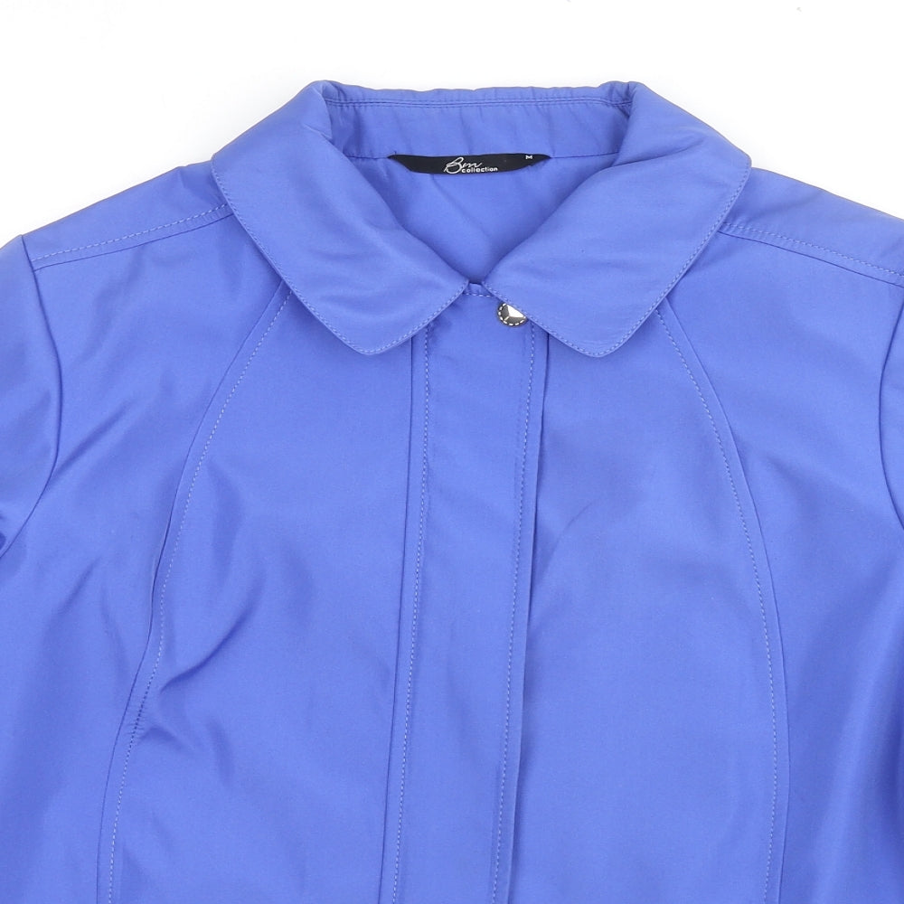 Bonmarché Womens Blue Jacket Size M Zip
