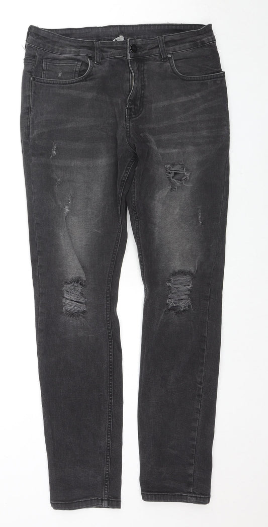 Nº91 Womens Black Cotton Skinny Jeans Size 34 in L32 in Regular Zip