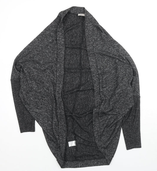 Label Lab Womens Grey V-Neck Polyester Cardigan Jumper Size S