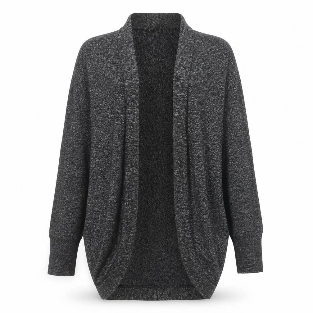 Label Lab Womens Grey V-Neck Polyester Cardigan Jumper Size S