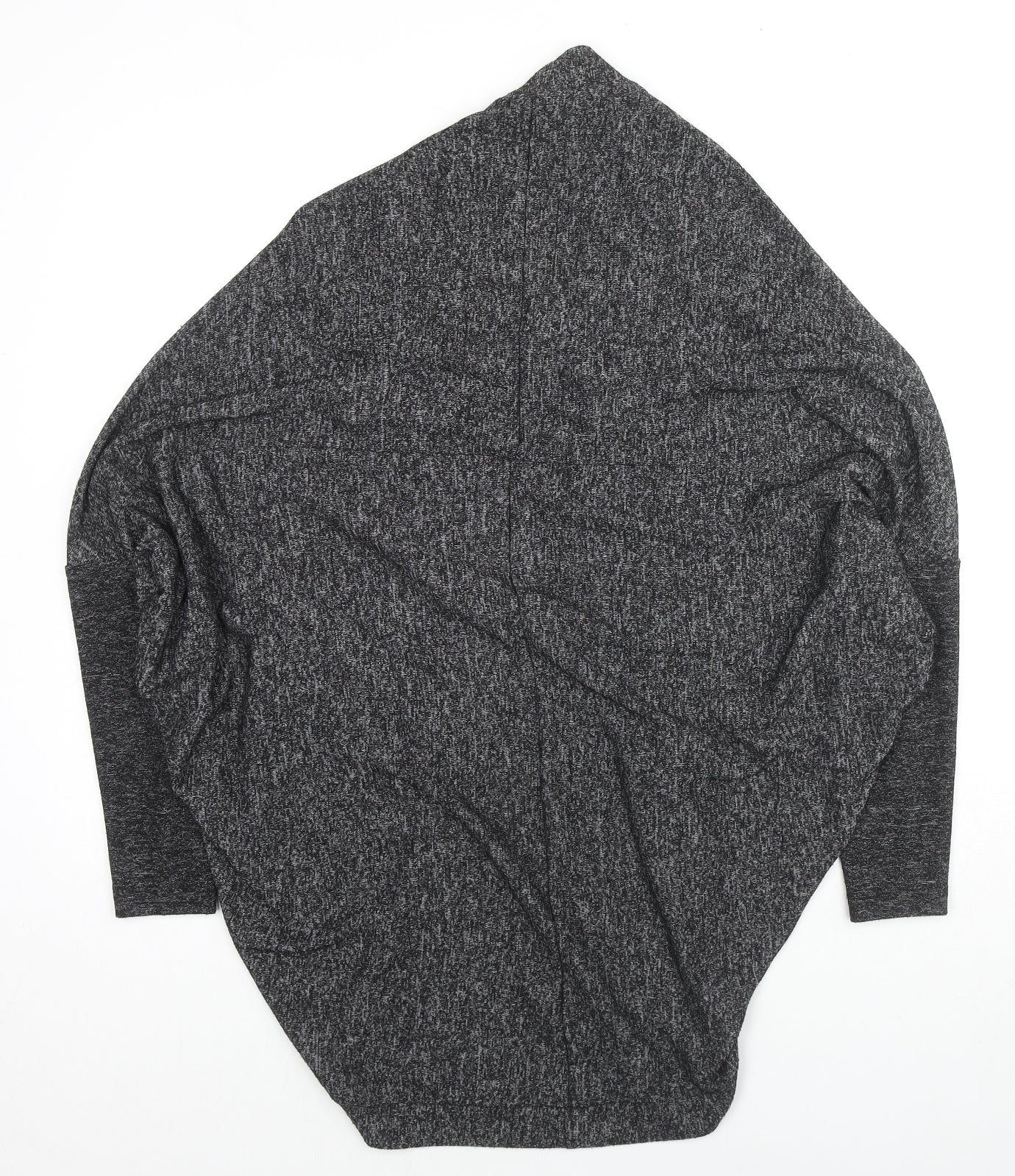 Label Lab Womens Grey V-Neck Polyester Cardigan Jumper Size S