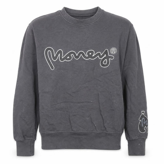 monkey Womens Grey Cotton Pullover Sweatshirt Size S Pullover - Monkey Logo