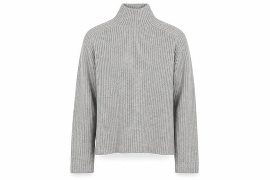H&M Mens Grey High Neck Polyester Pullover Jumper Size S Long Sleeve