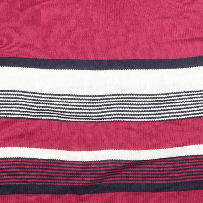 EWM Womens Multicoloured Collared Striped Acrylic Pullover Jumper Size 18 - Size 18-20