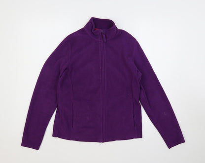 Marks & Spencer Womens Purple Jacket Size 12 Zip