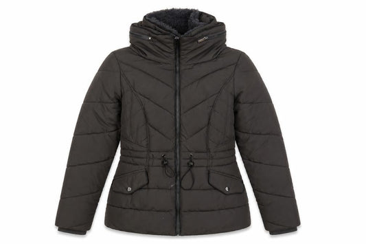 Oasis Womens Green Quilted Jacket Size XS Zip - Adjustable Waist