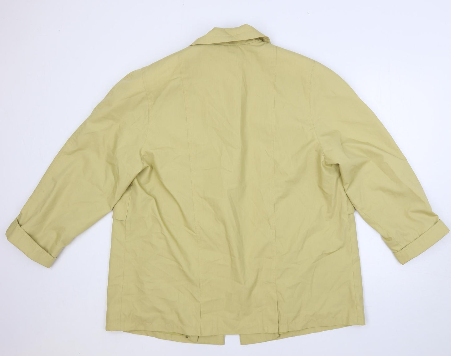 Canda Womens Beige Jacket Size XL Button - Embroidered