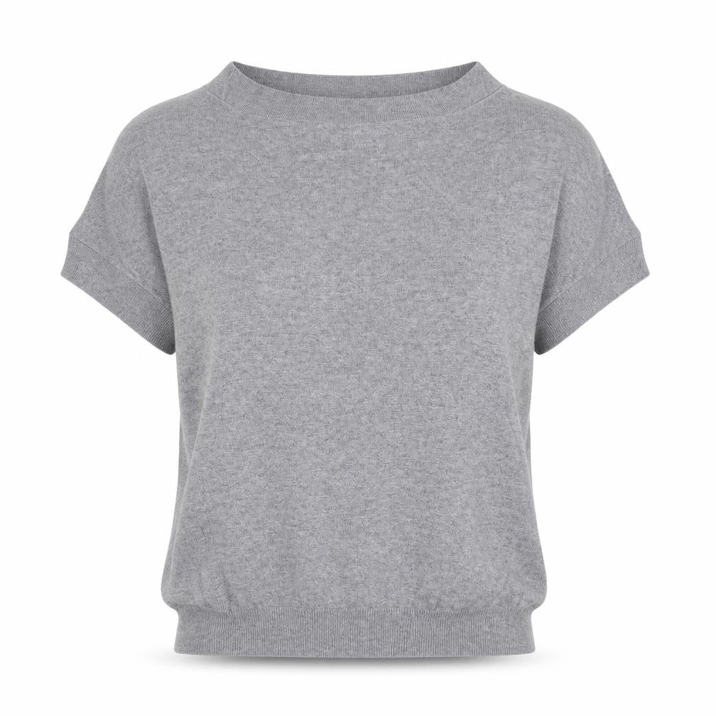 Marks & Spencer Womens Grey Boat Neck Viscose Pullover Jumper Size 12