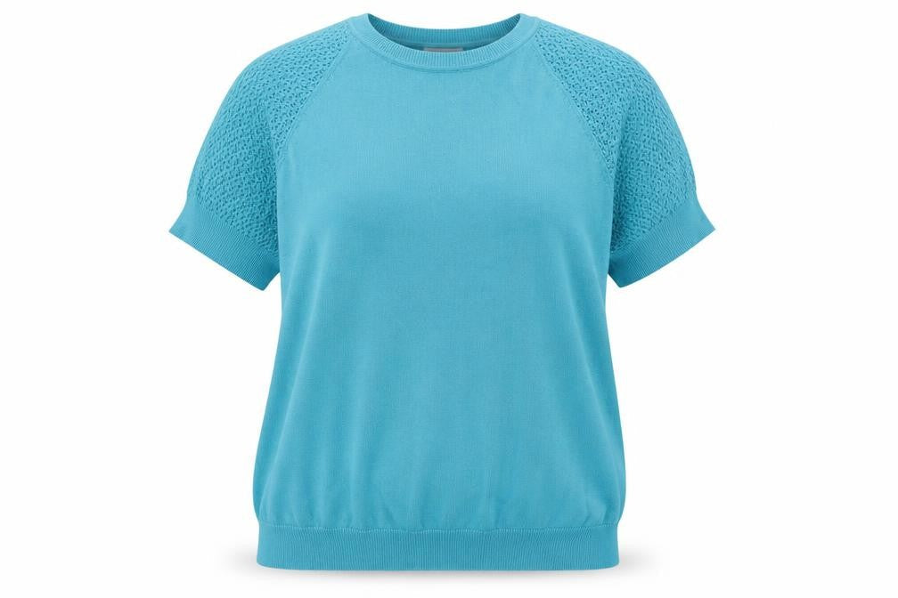 Cotswold Womens Blue Round Neck Cotton Pullover Jumper Size XL