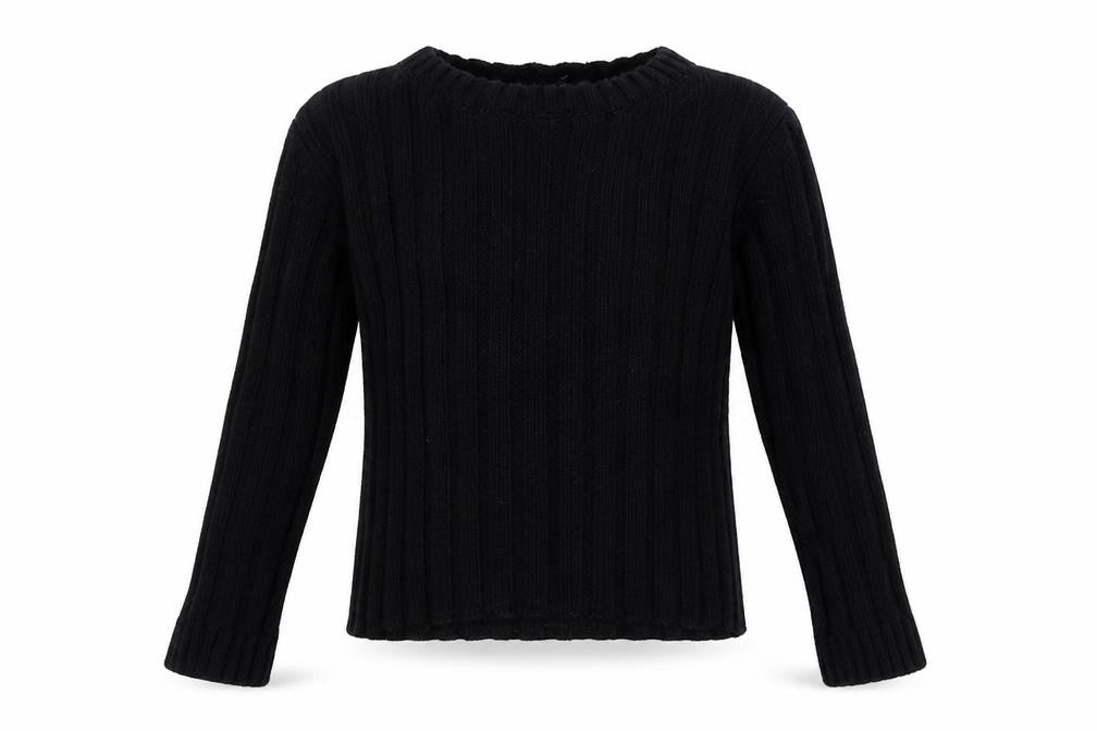 Miss Mona Mouse Girls Black Crew Neck Cotton Pullover Jumper Size 3-4 Years Pullover