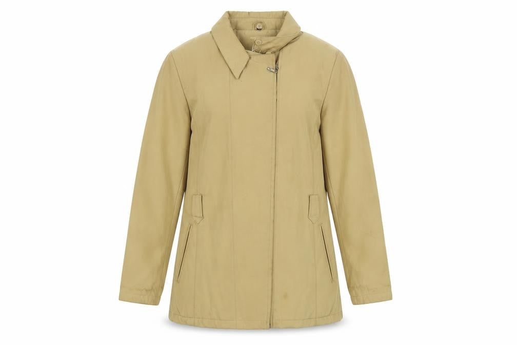 Klass Womens Beige Jacket Size 10 Zip