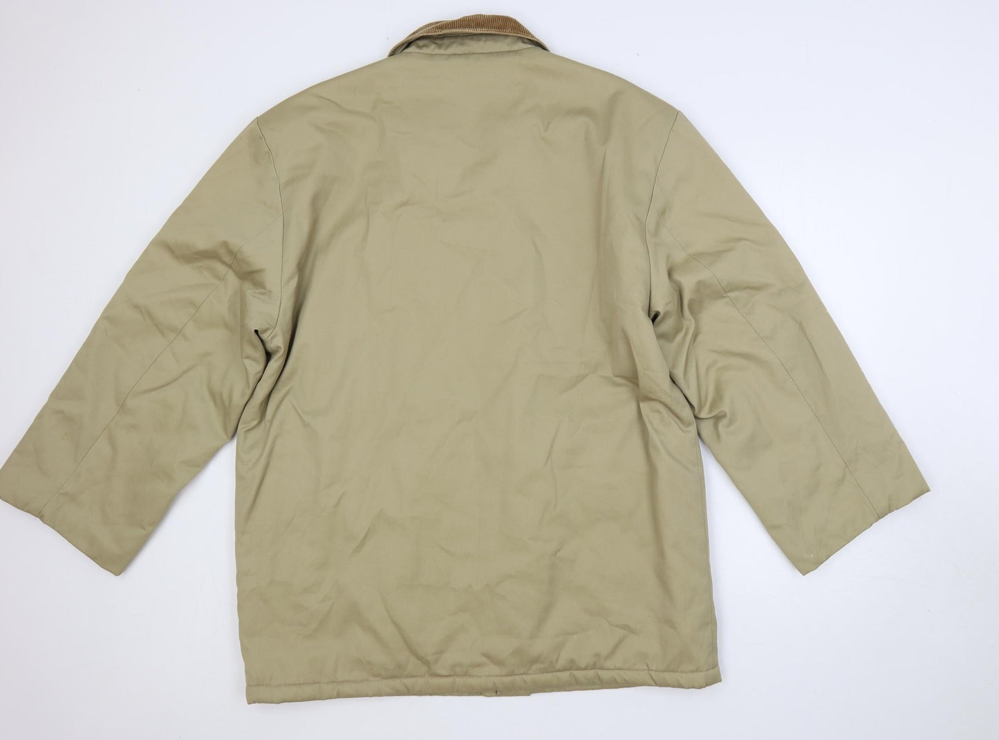 San Rosa Mens Beige Overcoat Coat Size XL Button