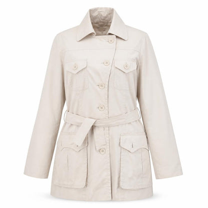 H&M Womens Beige Trench Coat Coat Size 14 Button