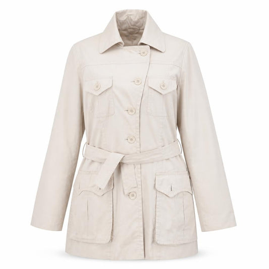 H&M Womens Beige Trench Coat Coat Size 14 Button