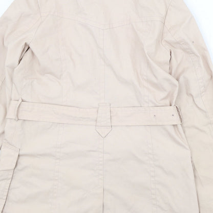 H&M Womens Beige Trench Coat Coat Size 14 Button