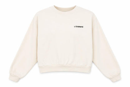 H&M Womens Beige Cotton Pullover Sweatshirt Size M Pullover